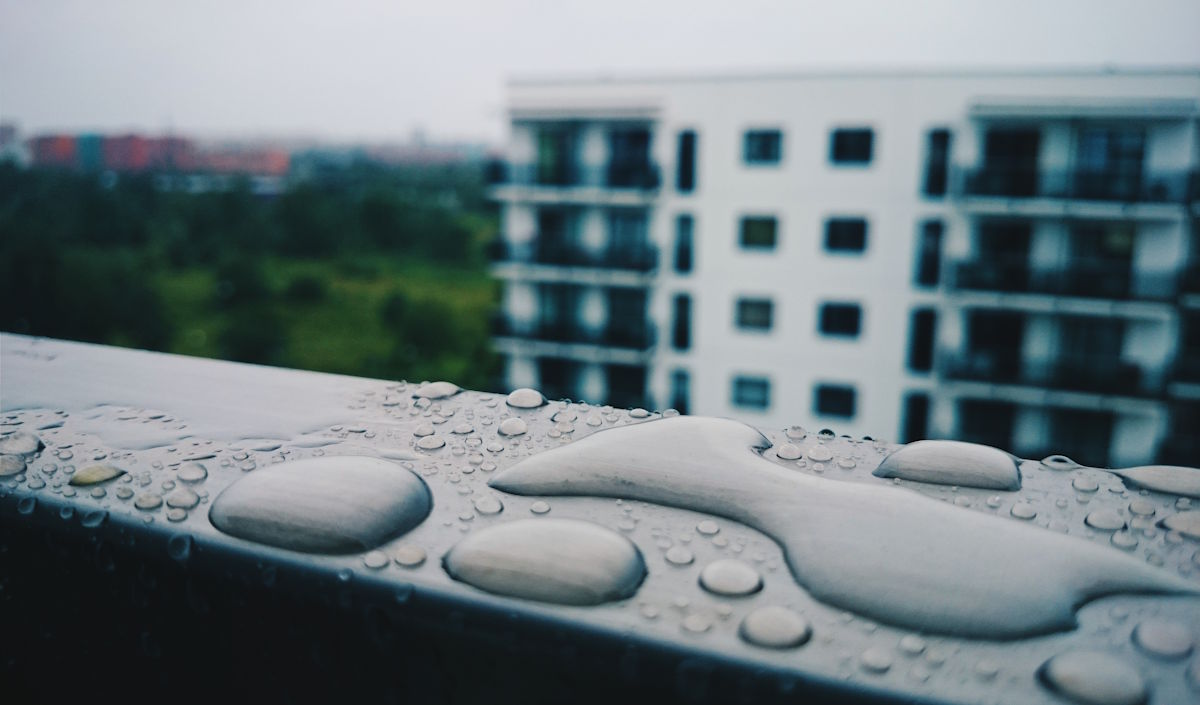 pooling water view from the roof